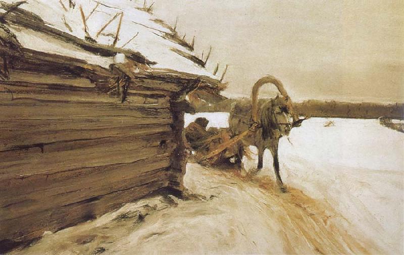 Valentin Serov In Winter oil painting image